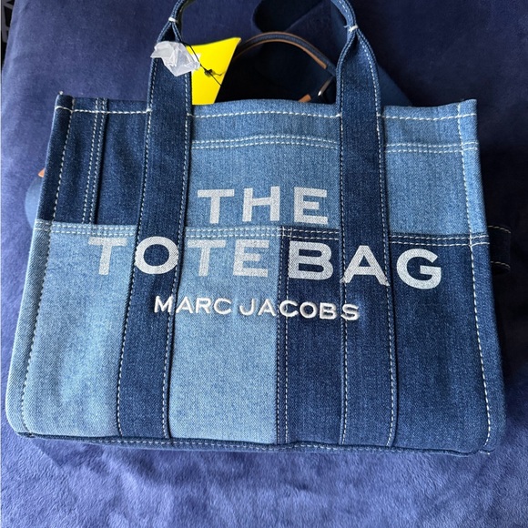 Marc Jacobs Two-Tone Denim Tote Bag - Picture 2 of 6